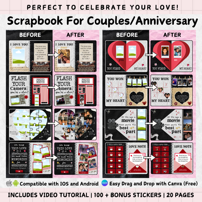 The Ultimate Love Scrapbook Bundle: Meaningful Gift that Lasts Forever