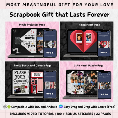 The Ultimate Love Scrapbook Bundle: Meaningful Gift that Lasts Forever