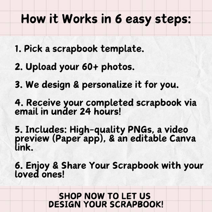 Let Us Build Your Scrapbook: No Effort Required! ✨