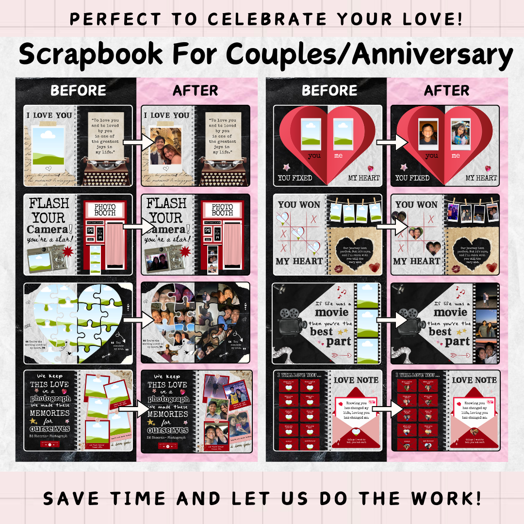 Let Us Build Your Scrapbook: No Effort Required! ✨