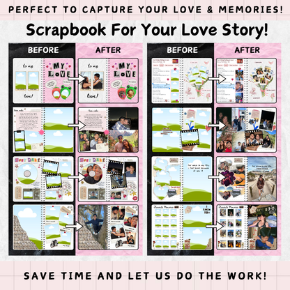 Let Us Build Your Scrapbook: No Effort Required! ✨