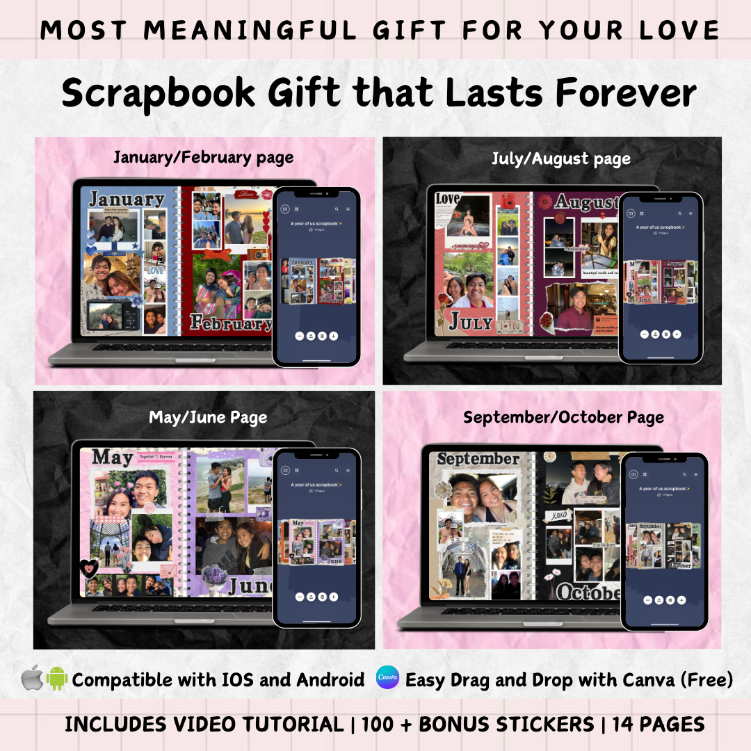 The Ultimate Love Scrapbook Bundle: Meaningful Gift that Lasts Forever