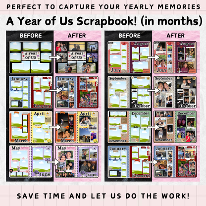 Let Us Build Your Scrapbook: No Effort Required! ✨