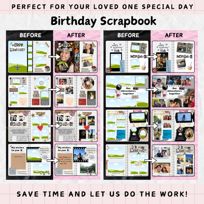 Let Us Build Your Scrapbook: No Effort Required! ✨