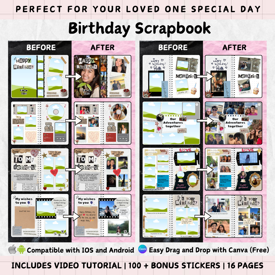 The Ultimate Love Scrapbook Bundle: Meaningful Gift that Lasts Forever