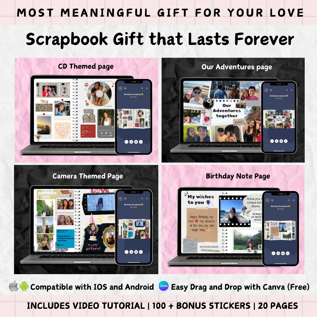 The Ultimate Love Scrapbook Bundle: Meaningful Gift that Lasts Forever