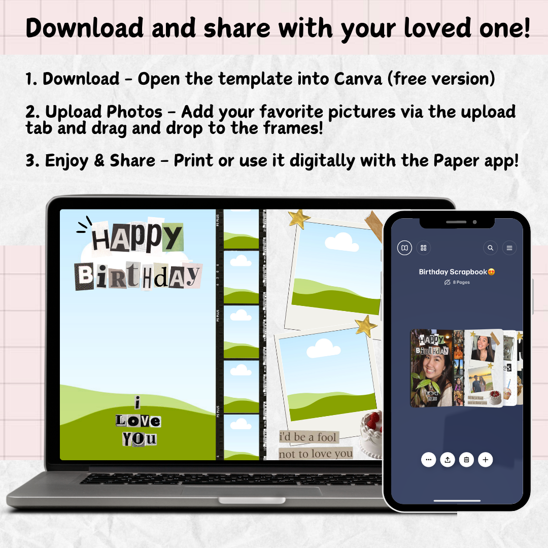 The Ultimate Love Scrapbook Bundle: Meaningful Gift that Lasts Forever