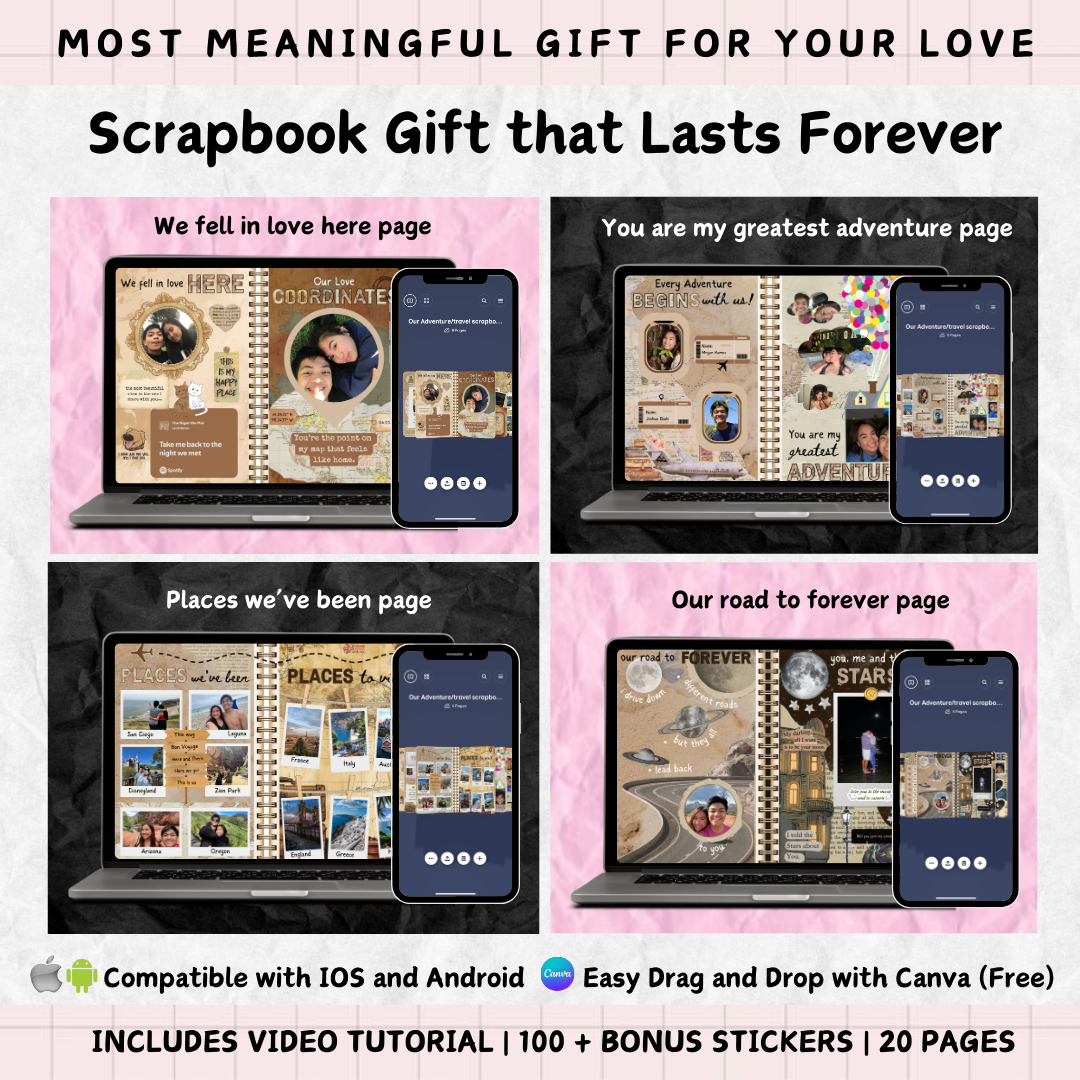 The Ultimate Love Scrapbook Bundle: Meaningful Gift that Lasts Forever