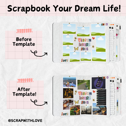 2025 Scrapbook Journal: Perfect Way to Capture Your Dreams & Goals