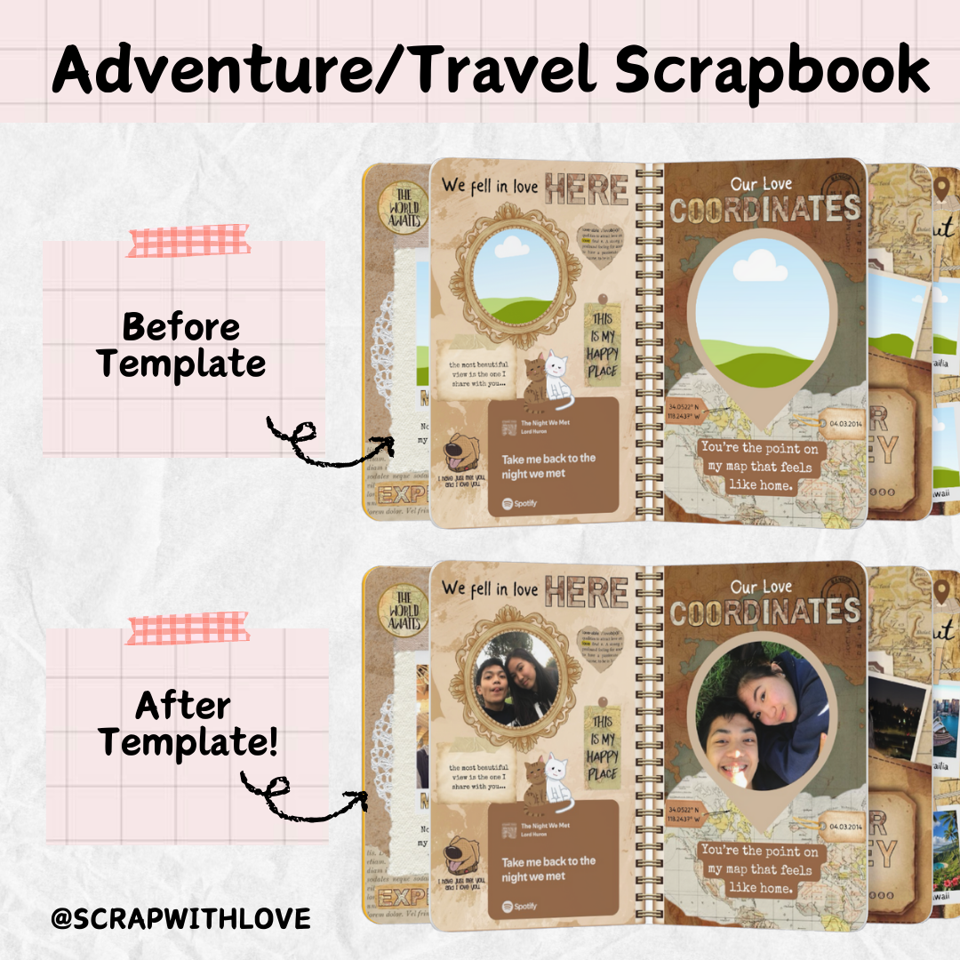 The Adventure & Travel Scrapbook: Perfect Way to Capture Every Trip Together! 🌍