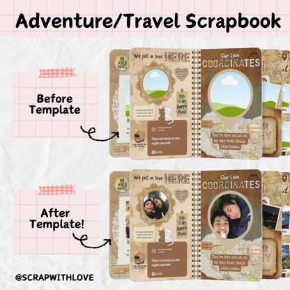 The Adventure & Travel Scrapbook: Perfect Way to Capture Every Trip Together! 🌍