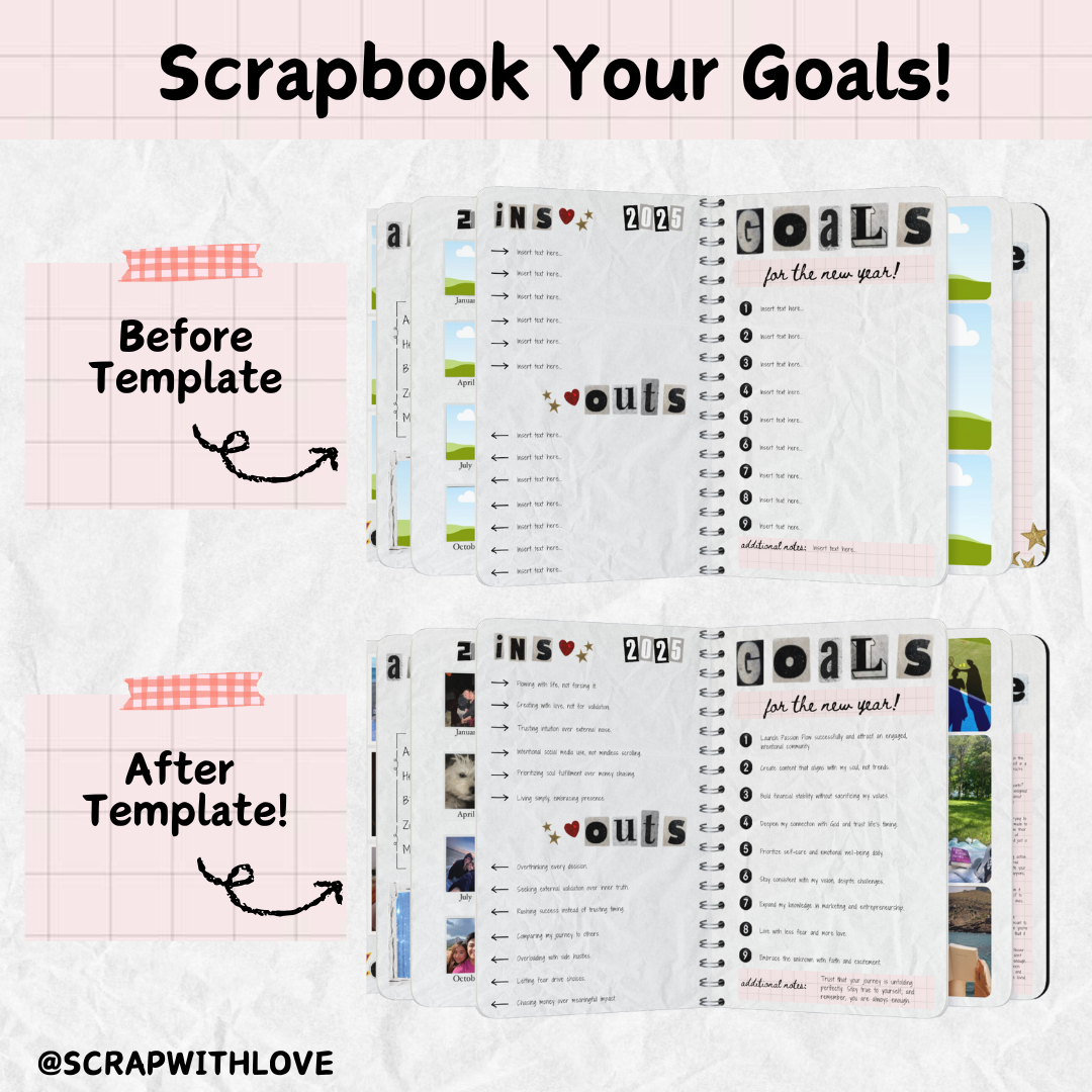 2025 Scrapbook Journal: Perfect Way to Capture Your Dreams & Goals