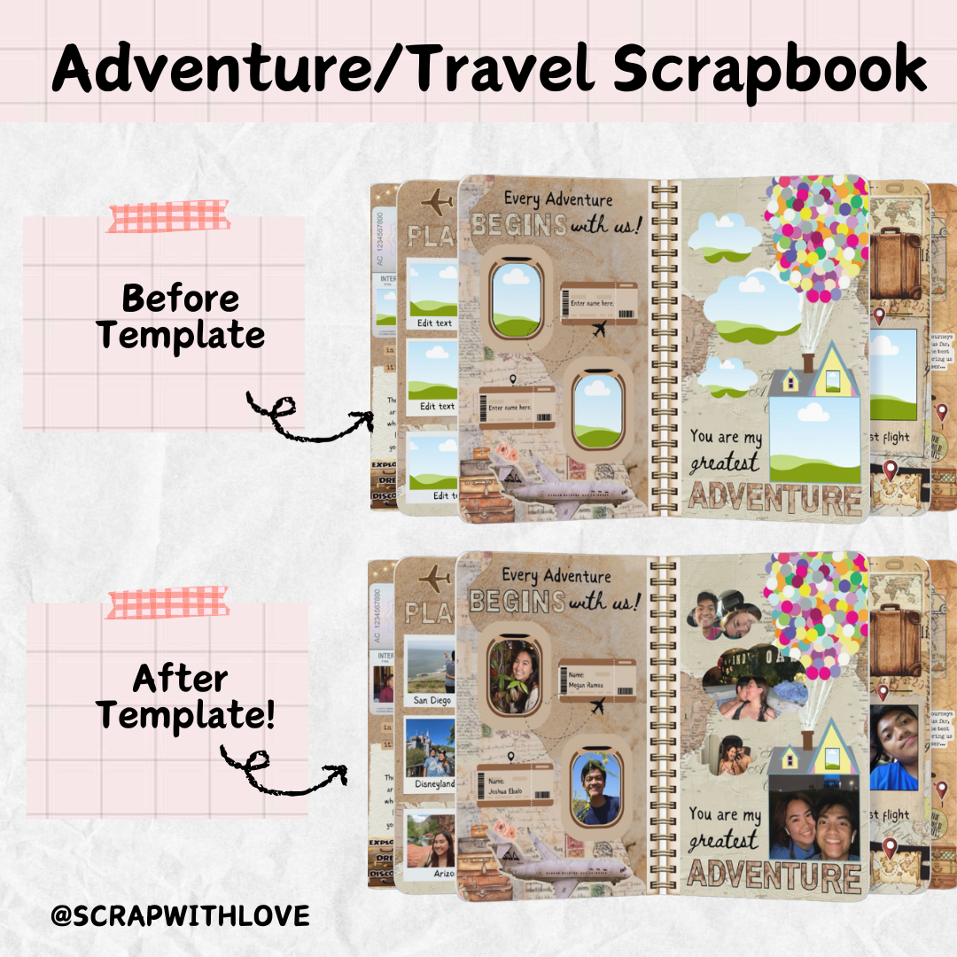 The Adventure & Travel Scrapbook: Perfect Way to Capture Every Trip Together! 🌍