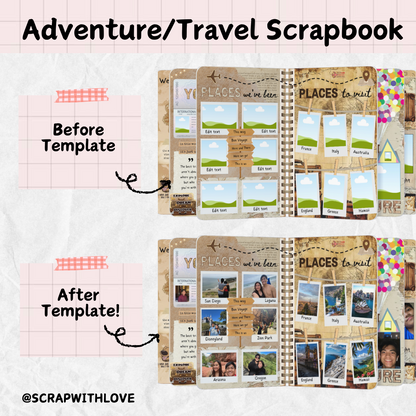 The Adventure & Travel Scrapbook: Perfect Way to Capture Every Trip Together! 🌍