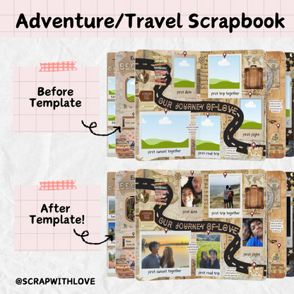 The Adventure & Travel Scrapbook: Perfect Way to Capture Every Trip Together! 🌍