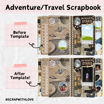 The Adventure & Travel Scrapbook: Perfect Way to Capture Every Trip Together! 🌍