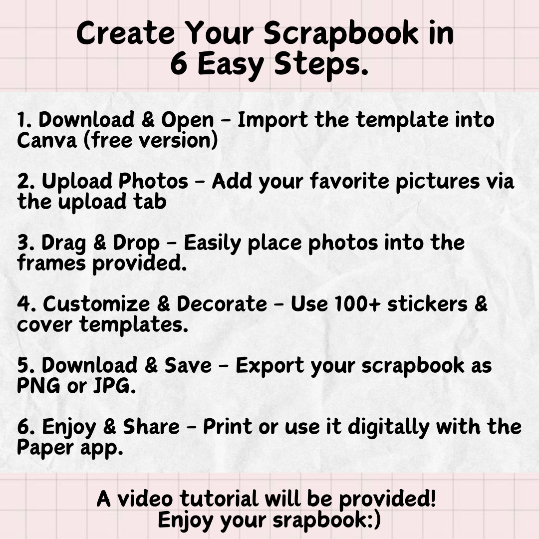 2025 Scrapbook Journal: Perfect Way to Capture Your Dreams & Goals