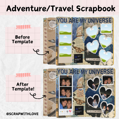 The Adventure & Travel Scrapbook: Perfect Way to Capture Every Trip Together! 🌍