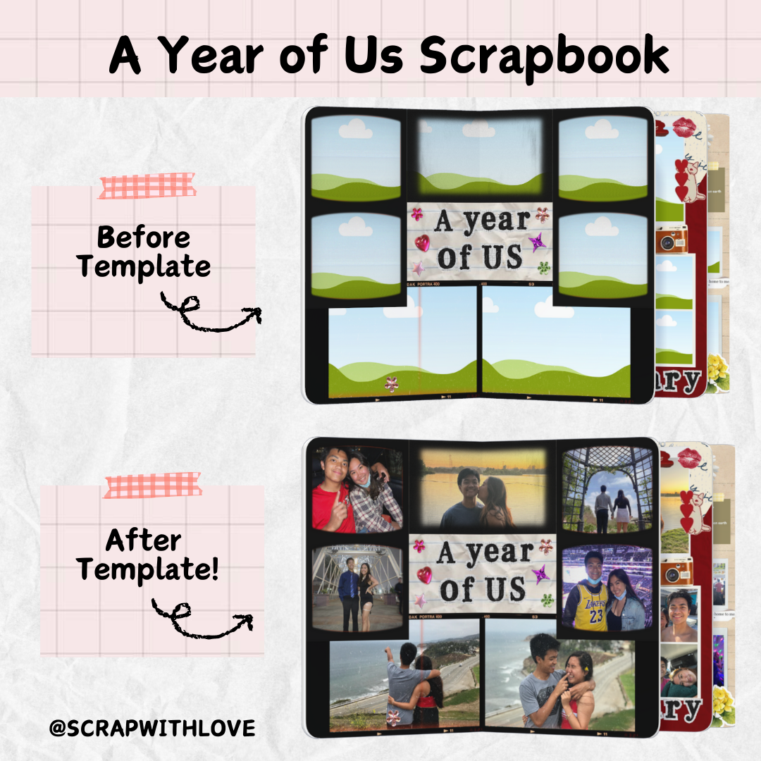 A Year of Us Scrapbook: Perfect to Capture Your Monthly Memories Together 📆