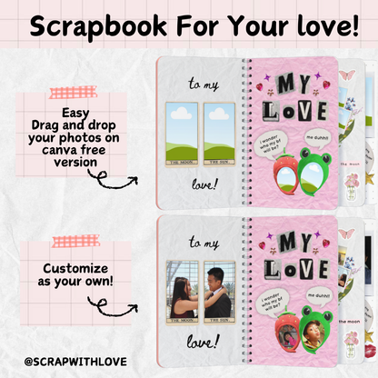 The Love Story Scrapbook: Perfect to Capture Your Love and Memories