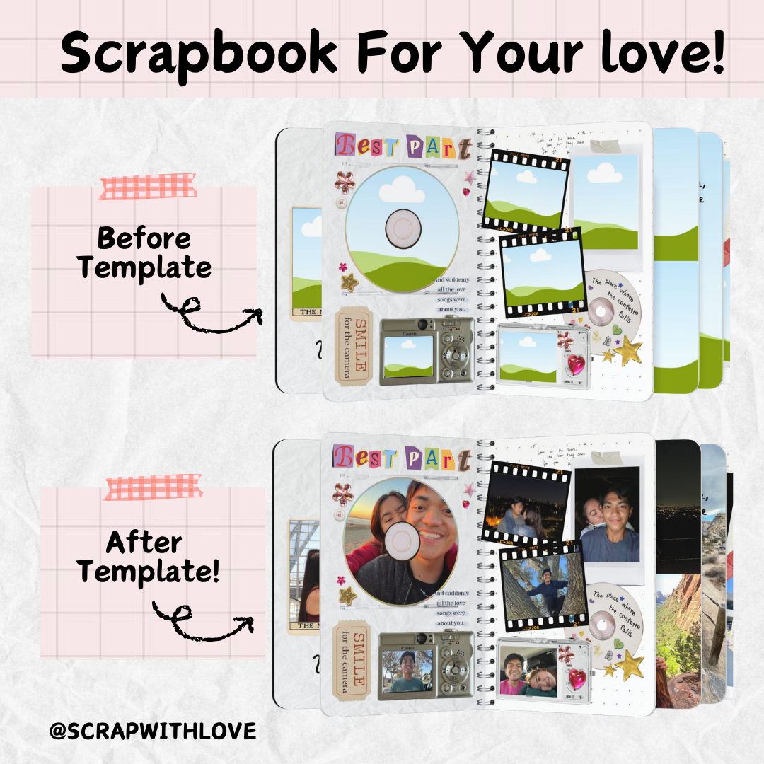 The Love Story Scrapbook: Perfect to Capture Your Love and Memories