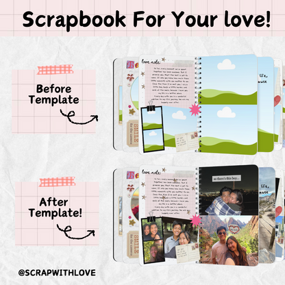 The Love Story Scrapbook: Perfect to Capture Your Love and Memories