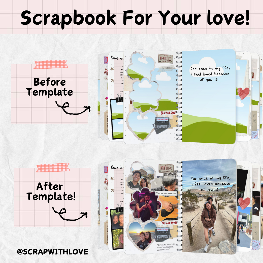 The Love Story Scrapbook: Perfect to Capture Your Love and Memories