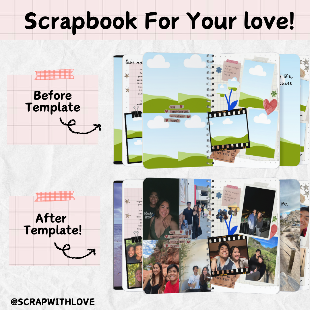 The Love Story Scrapbook: Perfect to Capture Your Love and Memories