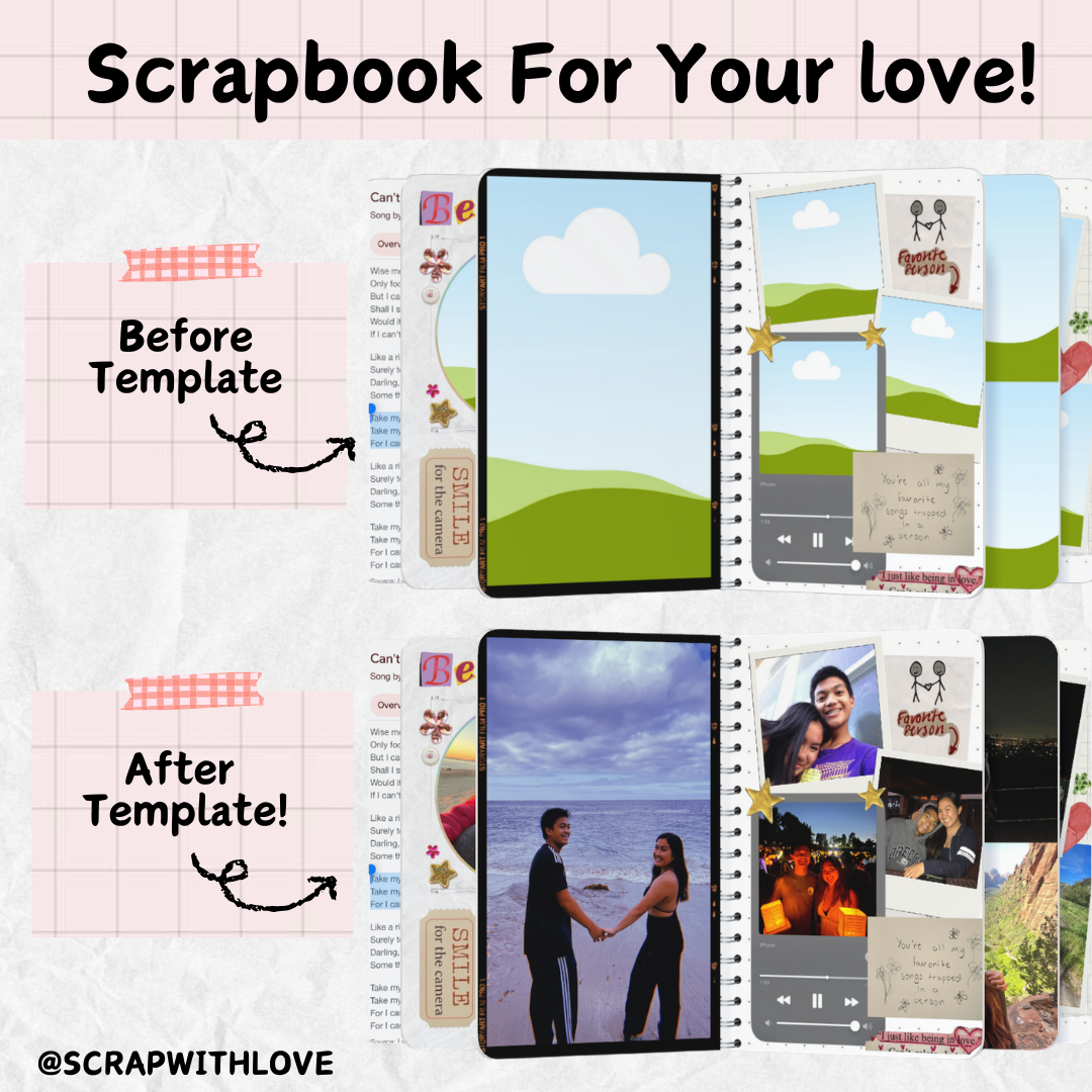 The Love Story Scrapbook: Perfect to Capture Your Love and Memories