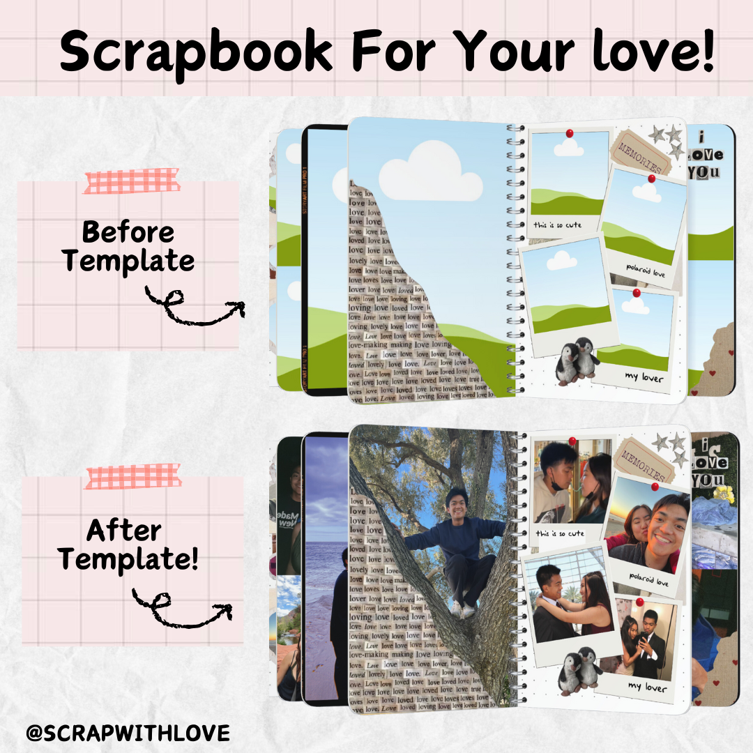 The Love Story Scrapbook: Perfect to Capture Your Love and Memories