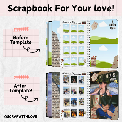 The Love Story Scrapbook: Perfect to Capture Your Love and Memories