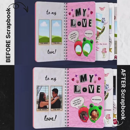 The Love Story Scrapbook: Perfect to Capture Your Love and Memories